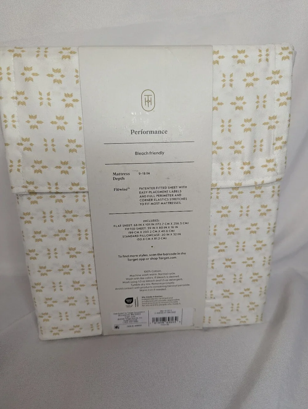 NWT Threshold Performance Twin Sheet Set